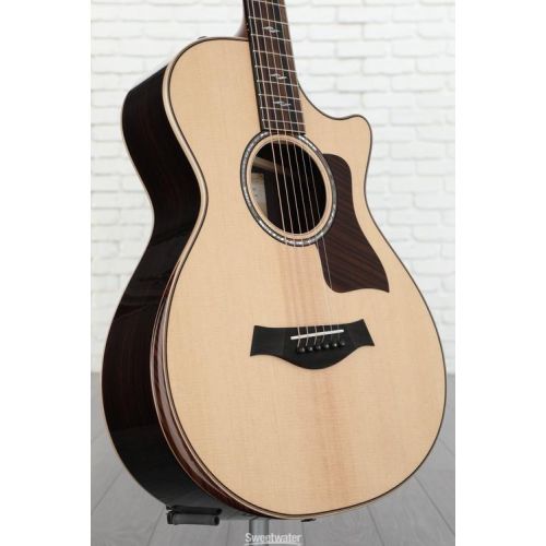  Taylor 812ce, 12-fret Acoustic-electric Guitar - Natural with V-Class Bracing and Radiused Armrest