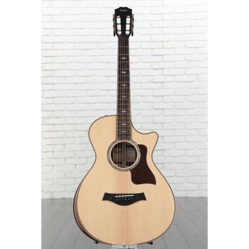  Taylor 812ce, 12-fret Acoustic-electric Guitar - Natural with V-Class Bracing and Radiused Armrest