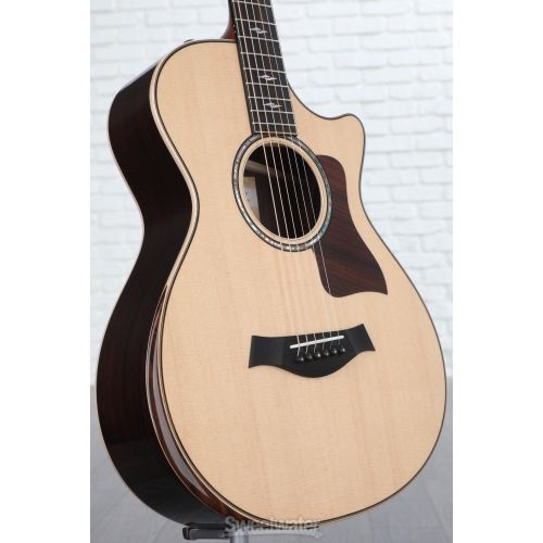  Taylor 812ce, 12-fret Acoustic-electric Guitar - Natural with V-Class Bracing and Radiused Armrest