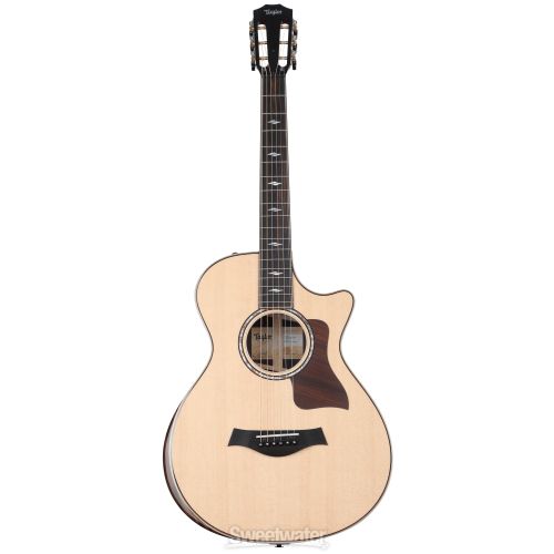  Taylor 812ce, 12-fret Acoustic-electric Guitar - Natural with V-Class Bracing and Radiused Armrest