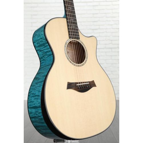  Taylor Custom Grand Auditorium Acoustic-electric Guitar - Koi Blue