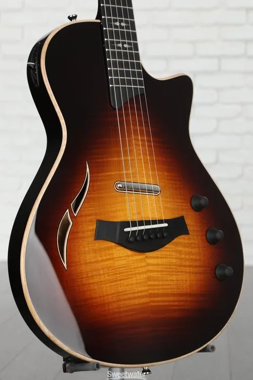  Taylor T5z Pro Hollowbody Electric Guitar - Dark Tobacco Sunburst Demo