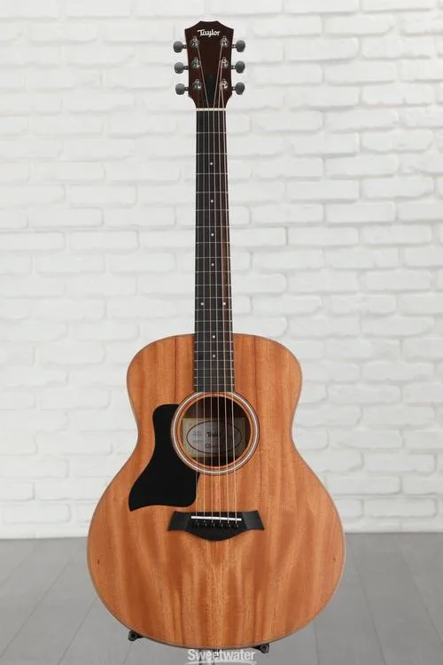  Taylor GS Mini Mahogany Left-Handed Acoustic Guitar - Natural with Black Pickguard