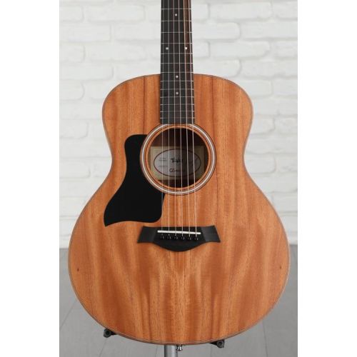  Taylor GS Mini Mahogany Left-Handed Acoustic Guitar - Natural with Black Pickguard