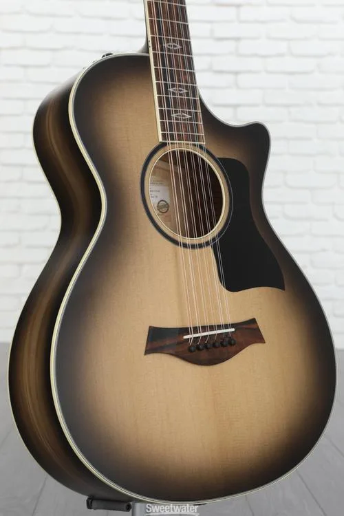  Taylor Custom Grand Concert 12-string Acoustic-electric Guitar - Charcoal, Sweetwater Exclusive Demo