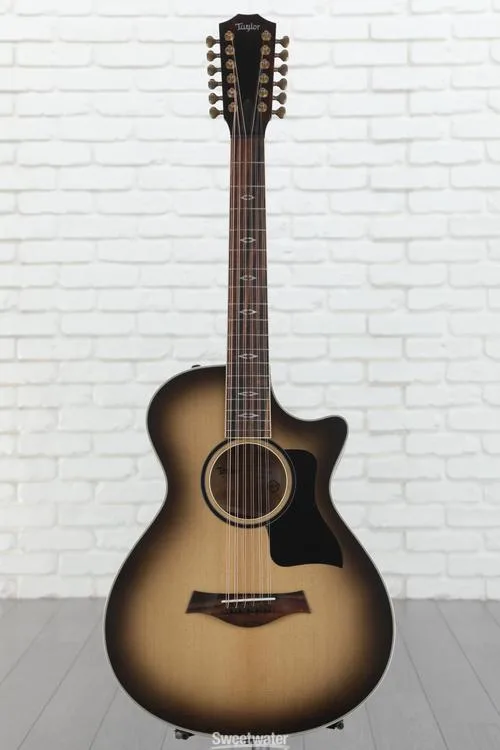  Taylor Custom Grand Concert 12-string Acoustic-electric Guitar - Charcoal, Sweetwater Exclusive Demo