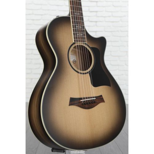  Taylor Custom Grand Concert 12-string Acoustic-electric Guitar - Charcoal, Sweetwater Exclusive Demo