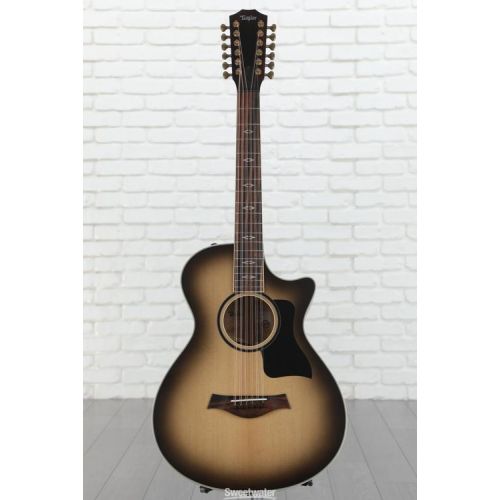  Taylor Custom Grand Concert 12-string Acoustic-electric Guitar - Charcoal, Sweetwater Exclusive Demo