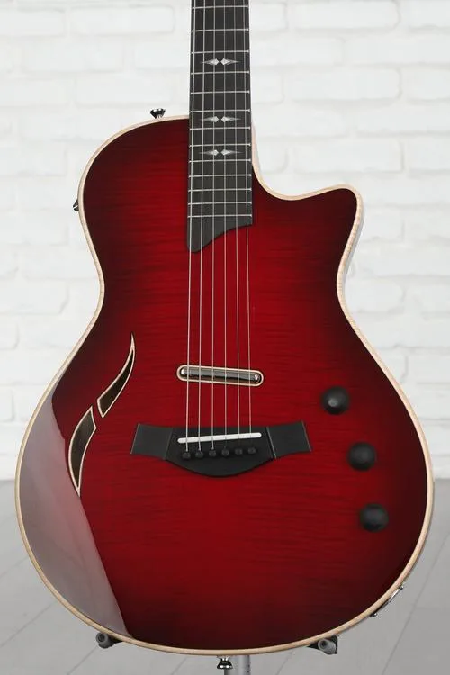 Taylor T5z Pro Hollowbody Electric Guitar - Cayenne Red Demo