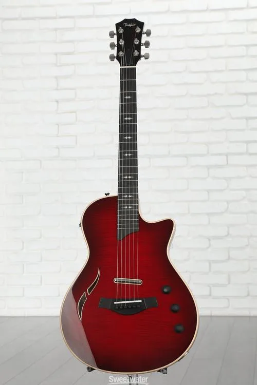  Taylor T5z Pro Hollowbody Electric Guitar - Cayenne Red Demo