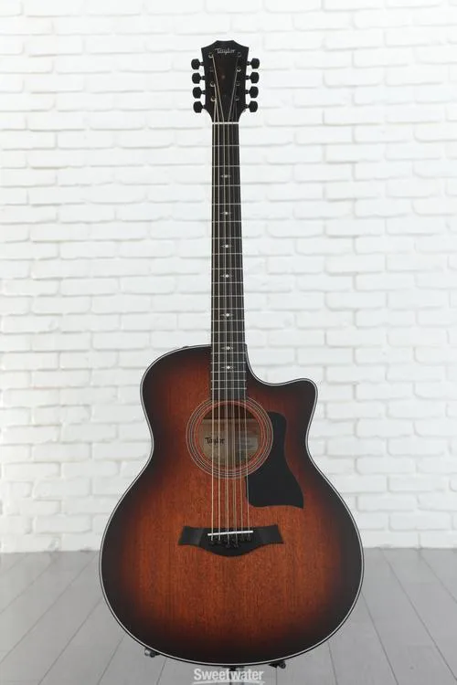  Taylor 326ce Baritone-8 Special Edition 8-string Acoustic-electric Guitar - Shaded Edgeburst