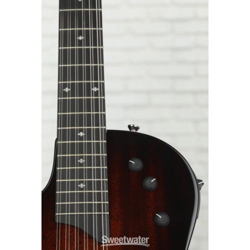  Taylor T5z-12 Classic Deluxe Left-handed Reverse-strung 12-string Hollowbody Electric Guitar - Shaded Edgeburst Sweetwater Exclusive