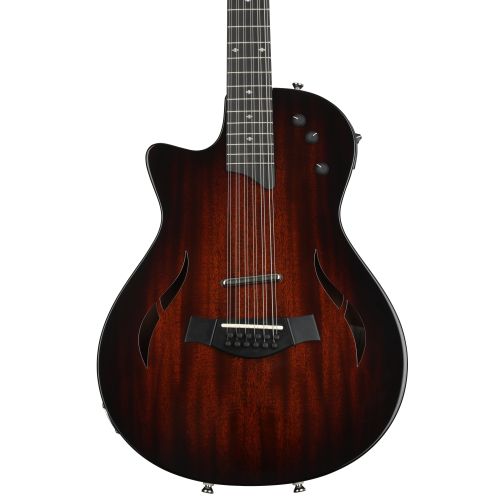  Taylor T5z-12 Classic Deluxe Left-handed Reverse-strung 12-string Hollowbody Electric Guitar - Shaded Edgeburst Sweetwater Exclusive