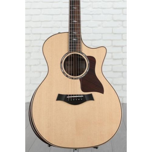  Taylor 814ce Acoustic-Electric Guitar - Natural with V-Class Bracing and Radiused Armrest Demo