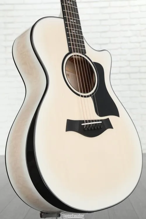 Taylor Custom Grand Concert Acoustic-electric Guitar - White Pearl Burst