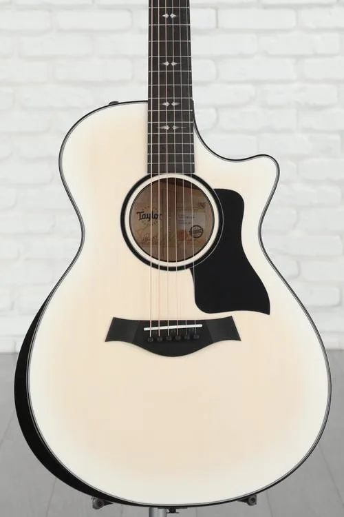  Taylor Custom Grand Concert Acoustic-electric Guitar - White Pearl Burst