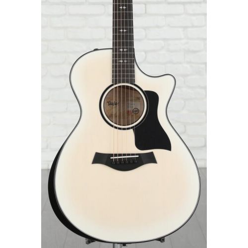  Taylor Custom Grand Concert Acoustic-electric Guitar - White Pearl Burst