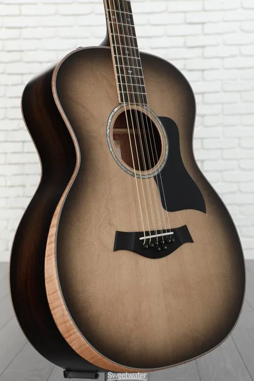 Taylor Custom Grand Auditorium 8-string Baritone Acoustic-electric Guitar - Charcoal Burst