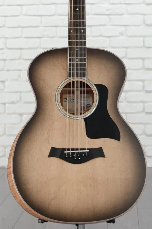  Taylor Custom Grand Auditorium 8-string Baritone Acoustic-electric Guitar - Charcoal Burst