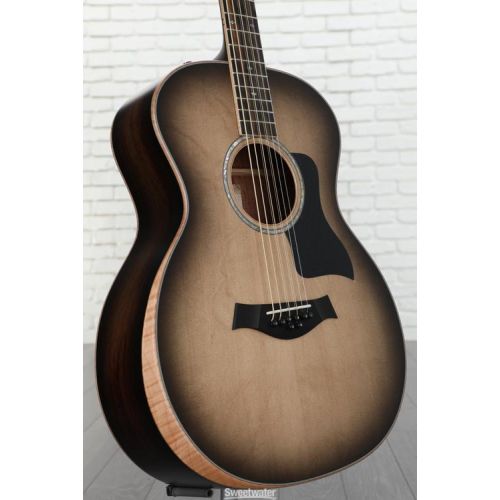  Taylor Custom Grand Auditorium 8-string Baritone Acoustic-electric Guitar - Charcoal Burst