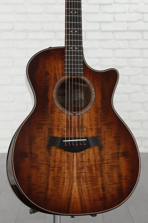  Taylor Custom Catch #17 Grand Auditorium C24ce B4017 Acoustic-electric Guitar - Tobacco Shaded Edgeburst