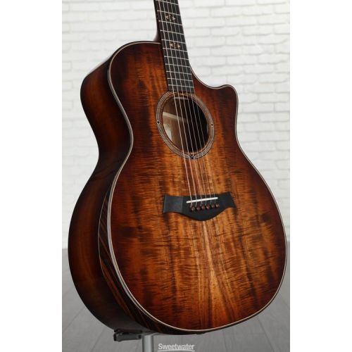  Taylor Custom Catch #17 Grand Auditorium C24ce B4017 Acoustic-electric Guitar - Tobacco Shaded Edgeburst