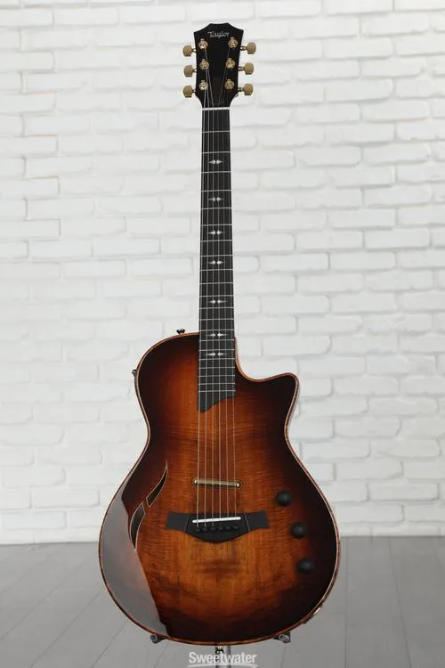  Taylor T5z Custom Koa Hollowbody Electric Guitar - Shaded Edge Burst