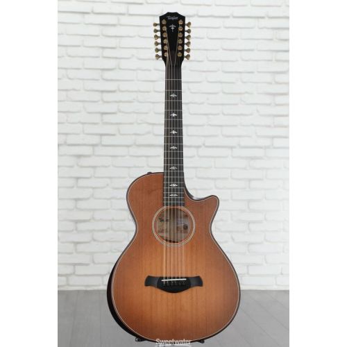  Taylor 652ce Builder's Edition 12-string Acoustic-electric Guitar - Wild Honey Burst Demo