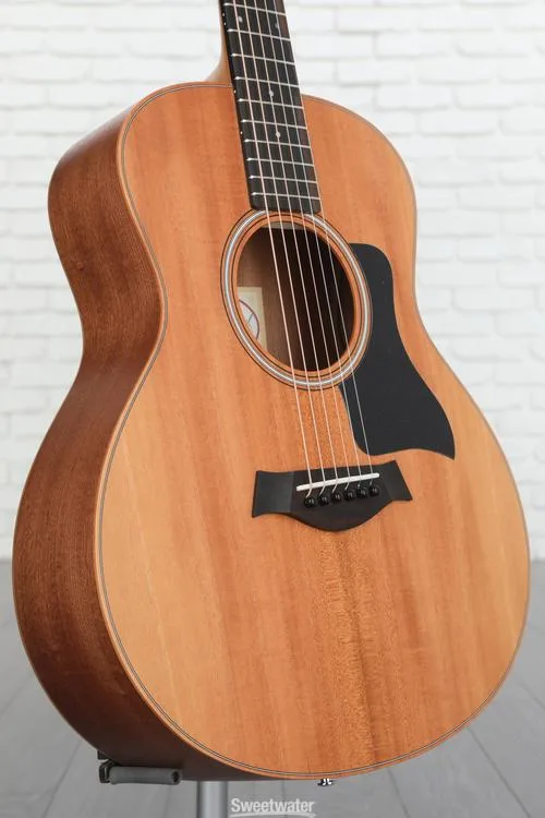 Taylor GS Mini Mahogany Acoustic Guitar - Natural with Black Pickguard Demo