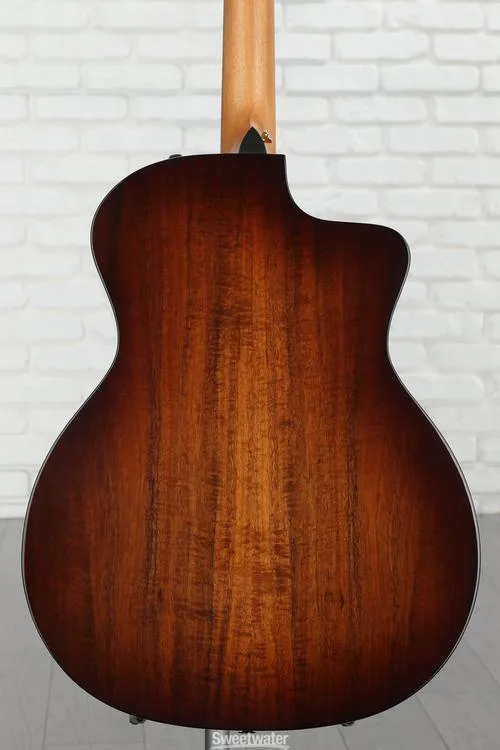  Taylor 224ce-K DLX Left-handed Acoustic-electric Guitar - Shaded Edgeburst with Layered Koa Back & Sides