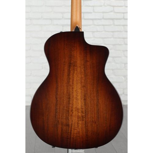  Taylor 224ce-K DLX Left-handed Acoustic-electric Guitar - Shaded Edgeburst with Layered Koa Back & Sides