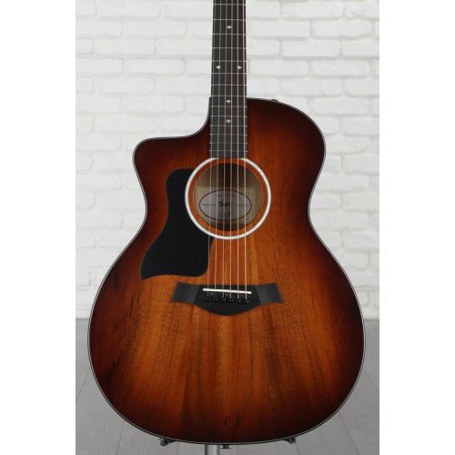  Taylor 224ce-K DLX Left-handed Acoustic-electric Guitar - Shaded Edgeburst with Layered Koa Back & Sides