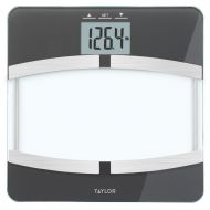 Taylor 400 Lb. Capacity Digital Glass Platform Body Composition Analyzer Bath Scale Black