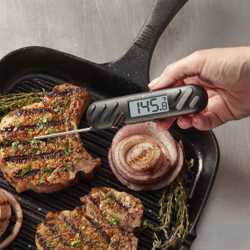  Taylor Precision Product Digital Folding Probe Thermometer with Bottle Opener, 40°F to 392°F, Black: Kitchen & Dining