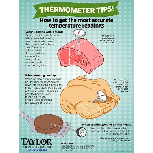  Taylor Precision Products Classic Instant Read Pocket Thermometer: Kitchen & Dining