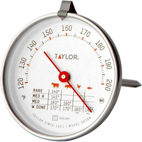  Taylor Precision Products 3 Inch Leave-in Meat/Roast Thermometer, 1 EA, Silver: Instant Read Thermometers: Kitchen & Dining