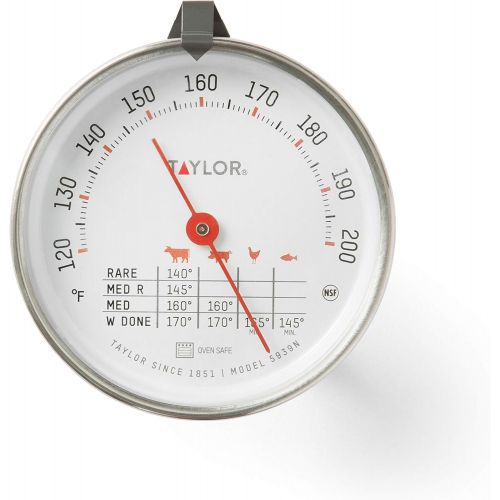  Taylor Precision Products 3 Inch Leave-in Meat/Roast Thermometer, 1 EA, Silver: Instant Read Thermometers: Kitchen & Dining