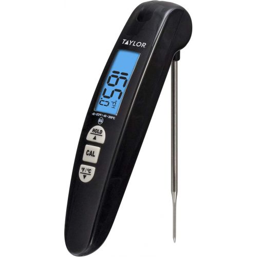  Taylor Precision Products Digital Turbo Read Thermocouple Thermometer with Folding Probe, Black: Taylor Timer Sur La Table: Kitchen & Dining