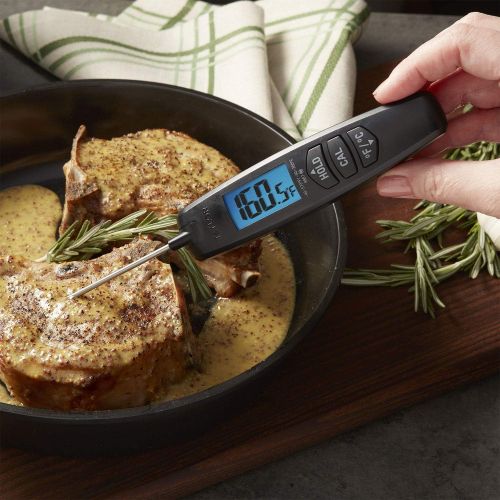  Taylor Precision Products Digital Turbo Read Thermocouple Thermometer with Folding Probe, Black: Taylor Timer Sur La Table: Kitchen & Dining