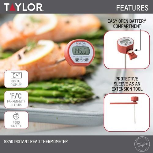  Taylor Precision Products Digital Instant Read Pocket Thermometer: Kitchen & Dining