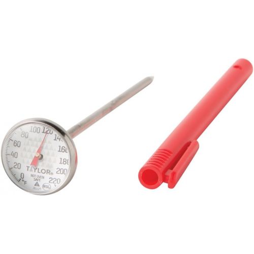  Taylor Precision Products 3512 Instant Pocket Thermometer, 0-220 Deg F, 1 in Red: Kitchen Thermometer: Kitchen & Dining