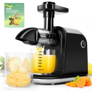 Juicer Machines, Taylor Swoden Slow Masticating Juicer with Reverse Function & Quiet Motor, Cold Press Juicer Machine with High Juice Output, Juicer Extractor Easy to Clean, includ