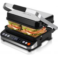 10 in 1 Panini Press Sandwich Maker, Taylor Swoden 1600W Electric Indoor Grill with Non-Stick Double Sided Plates, LED Touch Screen, Independent Temperature Control, Opens 180 Degr