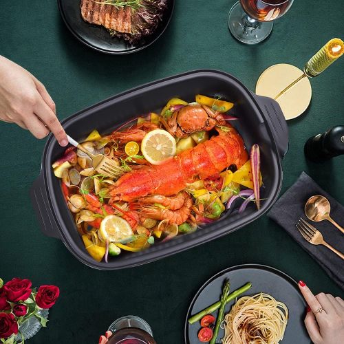  [아마존베스트]Taylor Swoden Arthur Slow Cooker Grill and Steamer 3 in 1 1250W Multifunction Preset Programmes and Manual Adjustment Digital Touch Screen Keep Warm Function BPA Free