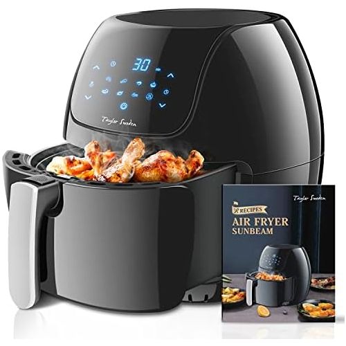  Taylor Swoden Sunbeam XXL Hot Air Fryer, 7 L Airfryer, 1800 W Fryer without Oil for 4 6 People, Digital LED Touch Screen, 8 Programmes, Automatic Shut Off