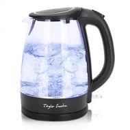 Taylor Swoden Electric Kettle 1.7L Glass Electric Tea Kettle, 1500W Hot Water Kettle Electric Cordless Water Boiler & Heater with LED Light, Auto Shut-Off & Boil-Dry Protection, BP