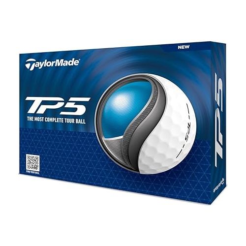  TaylorMade Men's TP5 Golf Balls '24 - White
