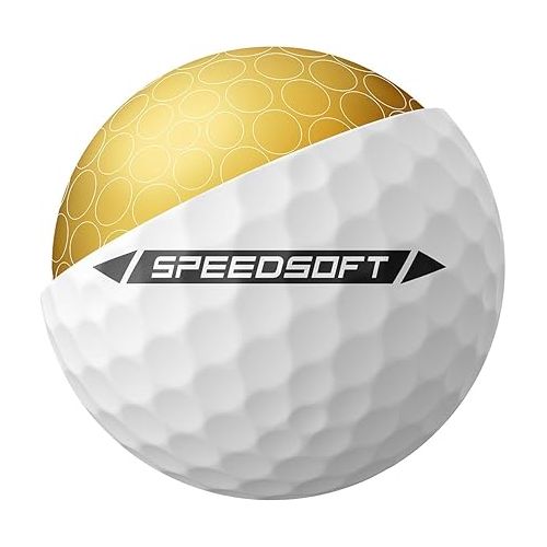  TaylorMade Men's SpeedSoft Golf Balls - White