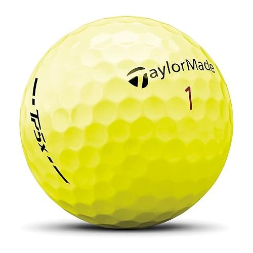  TaylorMade Golf 2024 TP5x Golf Balls Yellow One Dozen