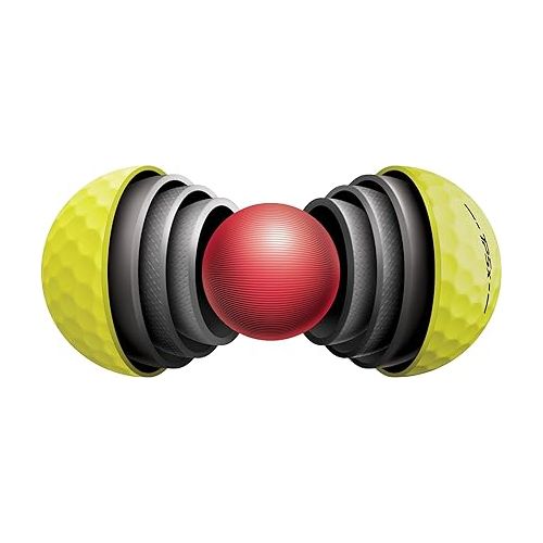  TaylorMade Golf 2024 TP5x Golf Balls Yellow One Dozen